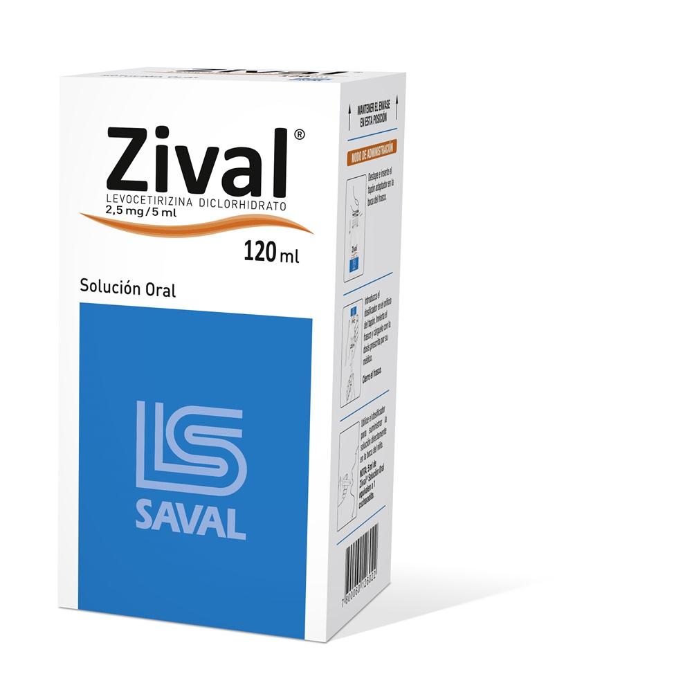 Zival 2,5 mg/5 ml x 120 ml Solucion Oral
