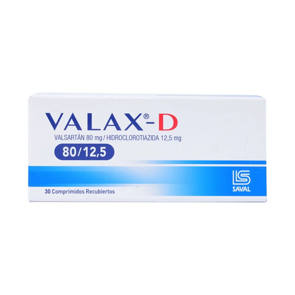 Valax-D 80/12.5 30 Comprimidos Recubiertos