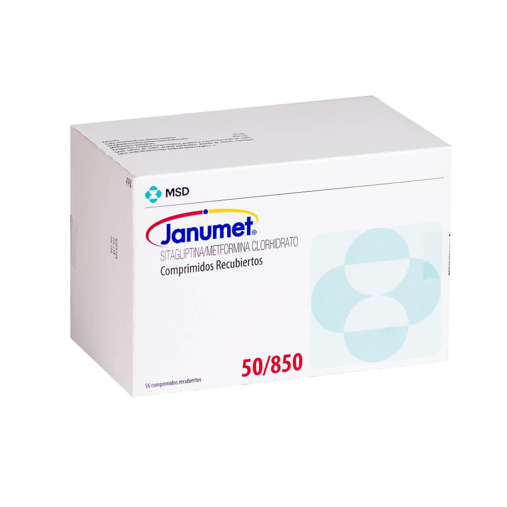 Janumet 50 mg/850 mg 56 Comprimidos Recubiertos