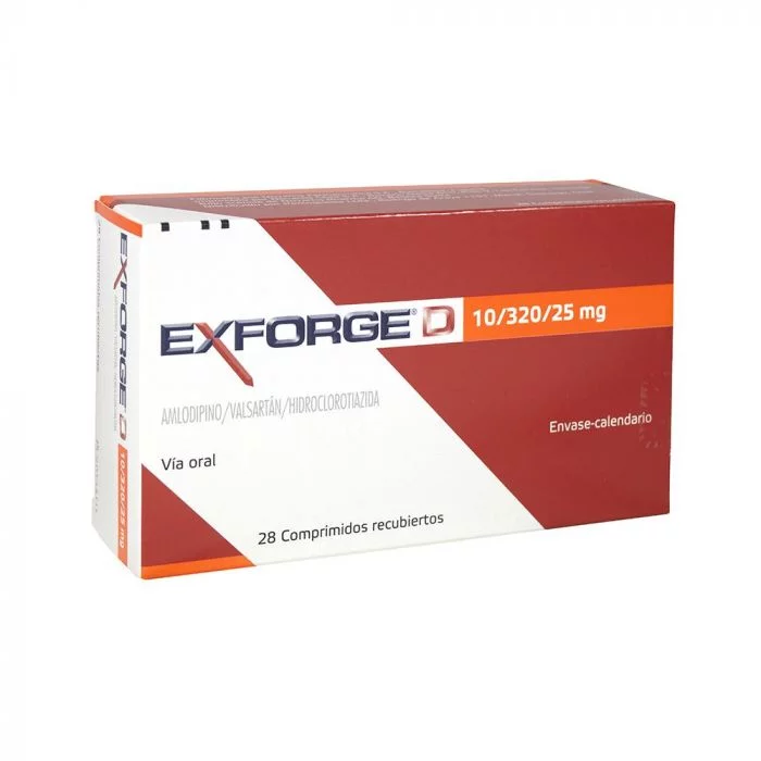 Exforge D 320/25/10 mg x 28 Comprimidos