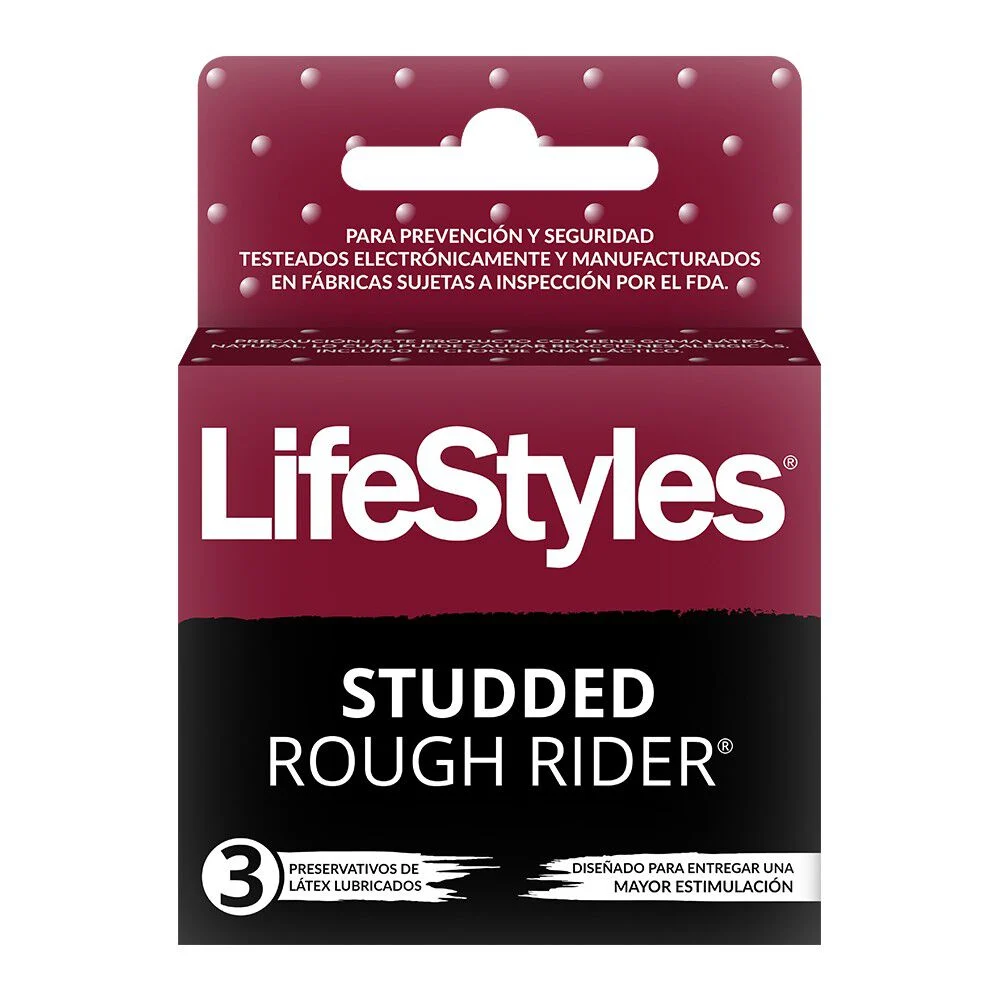 LifeStyle Studded Rough Rider x 3 unidades