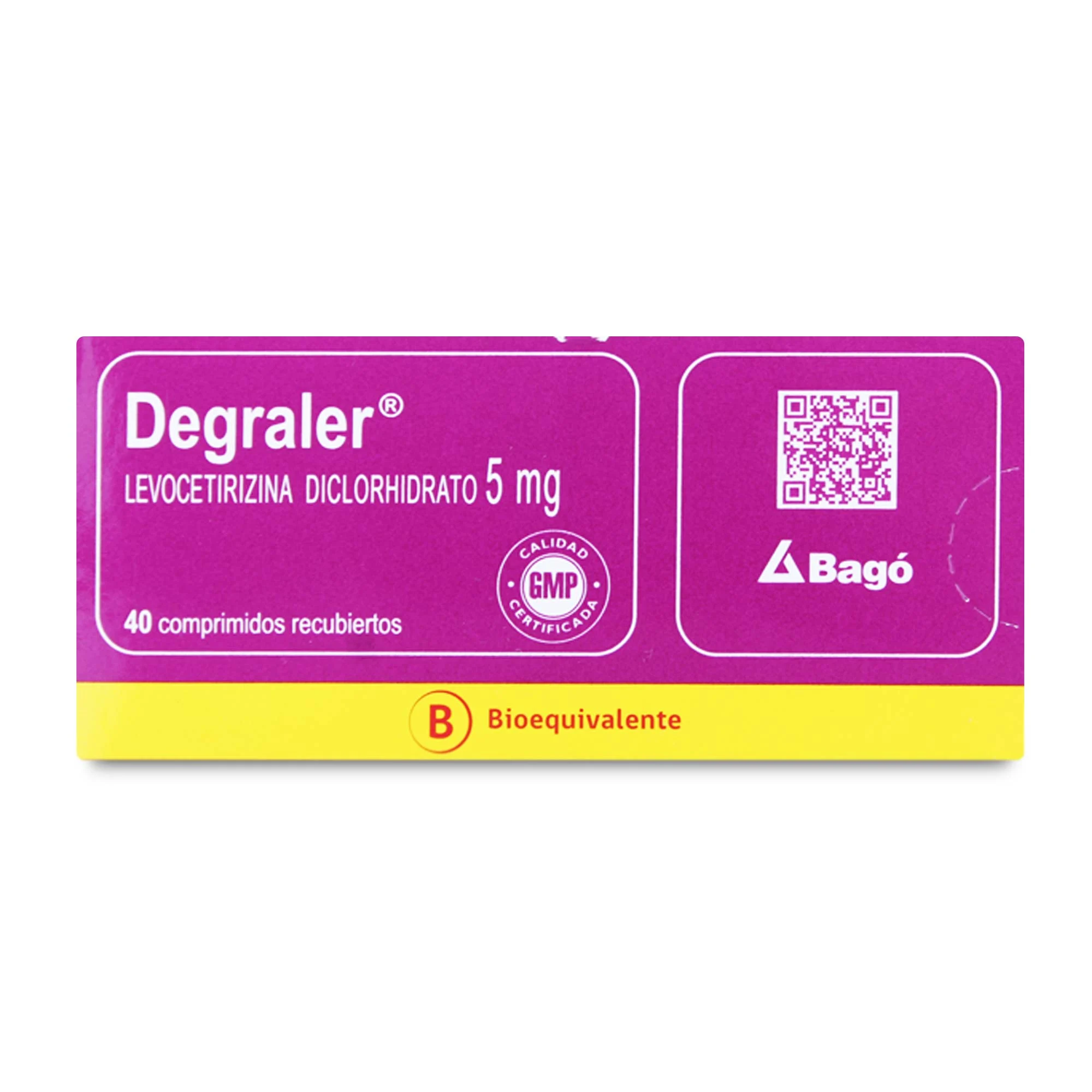 Degraler 5 mg x 40 Comprimidos Recubiertos