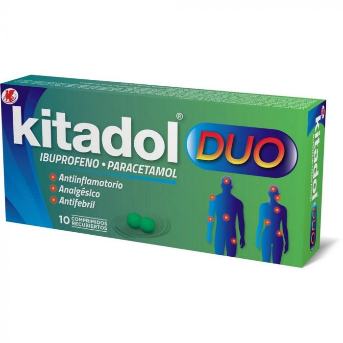 KITADOL DUO 200/300 X 10 COMP (IBUPROFENO/PARACETAMOL)