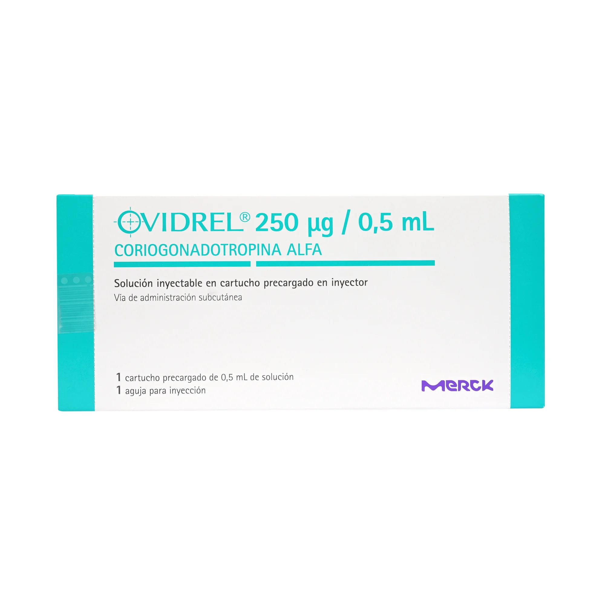 Ovidrel Coriogonadotropina 250 mcg / 0,5 ml Solucion Inyectable Precargado 1 Cartucho + Aguja