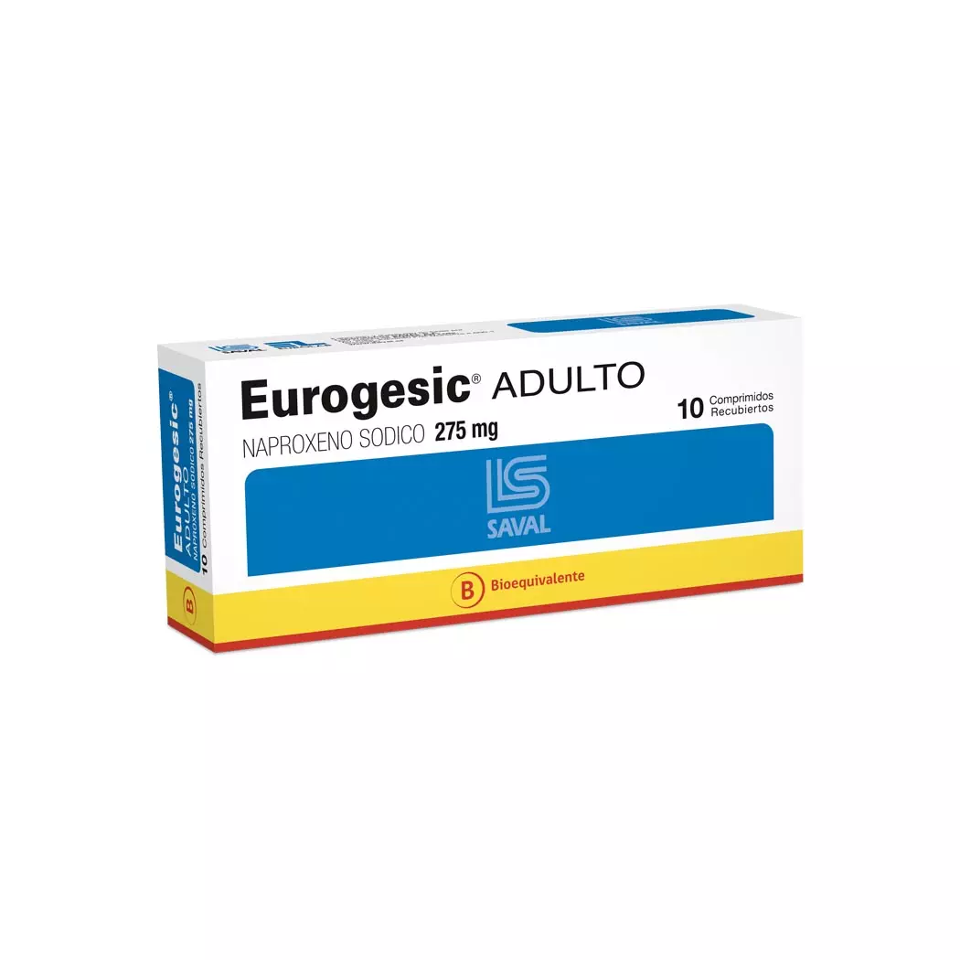 Eurogesic 275 Mg 10 Comprimidos Recubiertos