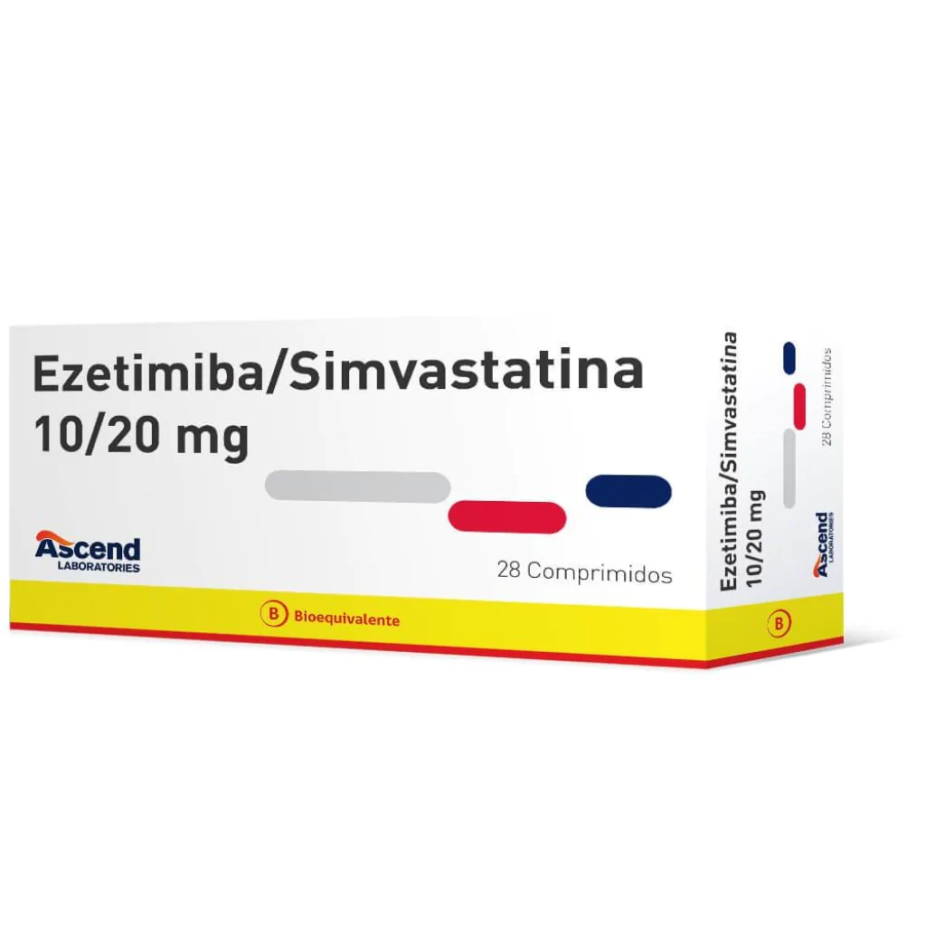 Ezetimiba + Simvastatina 10 / 20 mg x 28 comprimidos