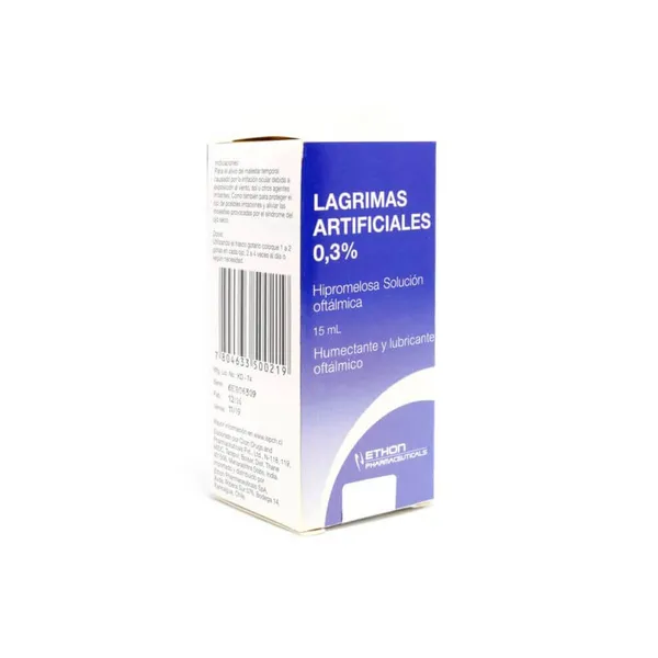 Lagrimas Artificiales 0,3% x 15 mL Solución Oftálmica