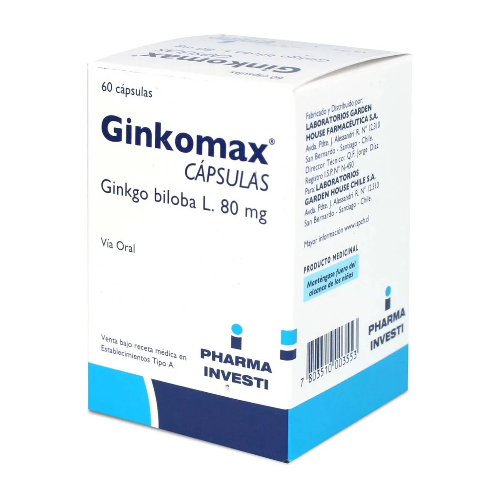 Ginkomax 80 mg x 60 Capsulas